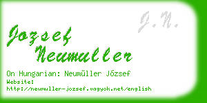 jozsef neumuller business card
